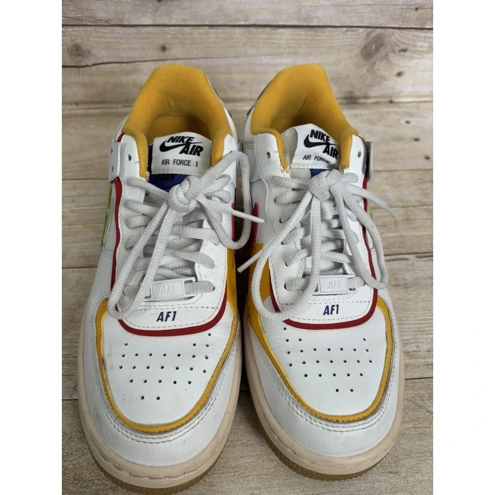 Nike Air Force 1 Shadow Sneakers CI0919-118 Streetwear Summit White Green Sz 7.5